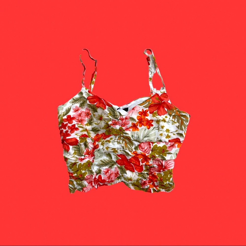 Floral Tank with Tags 🌺